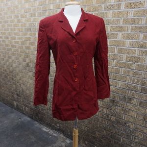 Red tux jacket women